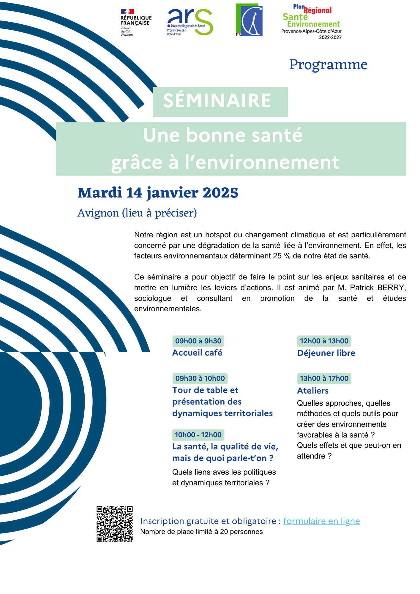 Séminaire "Une bonne santé grâce à l'environnement"